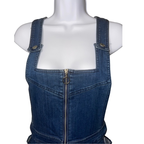 Bullhead Denim Jean Pull On Jumper Overall Dress - XS - Picture 2 of 13